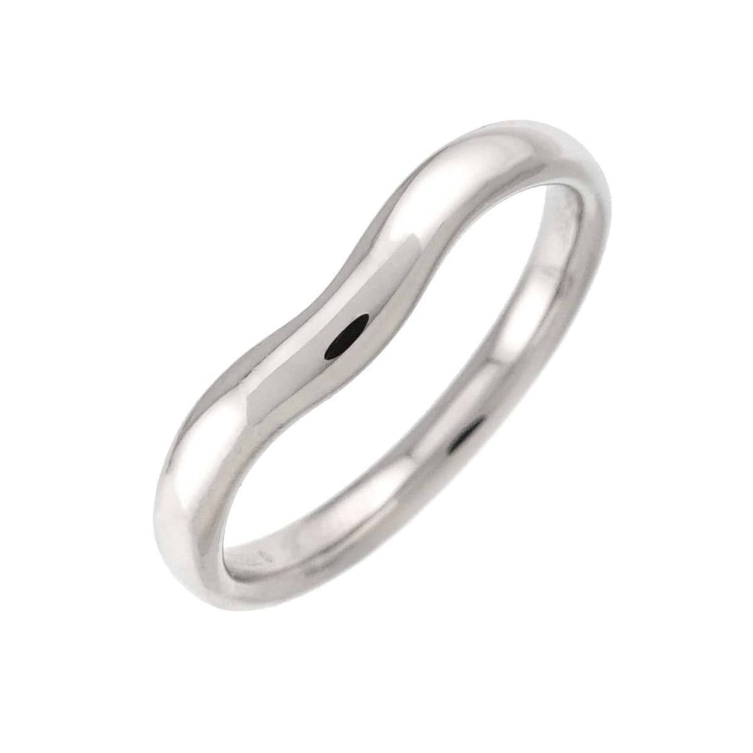 Tiffany & Co. Wide Curved Band Ring (Pt Platinum): --- Catalog ---Category: SizeJP Size: 16US Size: 8Category: DesignType: Band ringGender: Women,MenMaterial: Platinum 950Category: GeneralBrand: Tiffany--- Item List ---Section: ConditionRanking: Rank