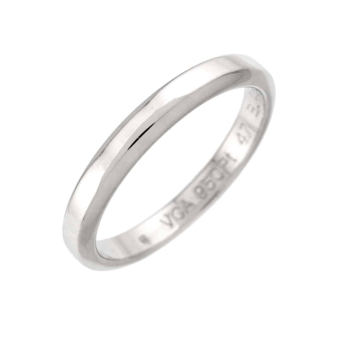 Van Cleef & Arpels Tendrement #47 Ring, 2.5mm wide, Platinum.: --- Catalog ---Category: SizeUS Size: 4Brand Size: 47Category: DesignType: Band ringGender: WomenMaterial: Platinum 950Category: GeneralBrand: Van Cleef & Arpels--- Item List ---Section: ConditionRank