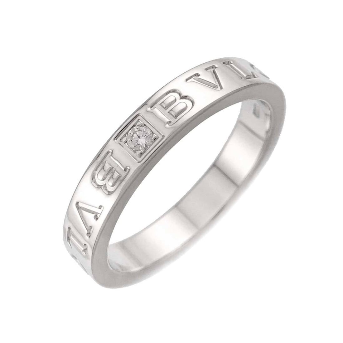 Bulgari BVLGARI B-ZERO1 Essential 1 Ring with Diamond, 18K WG White Gold 750: --- Catalog ---Category: SizeJP Size: 18.5US Size: 9Category: DesignType: Band ringGender: MenMaterial: White gold (18K)Category: GeneralBrand: Bvlgari--- Item List ---Section: ConditionRanking: Rank