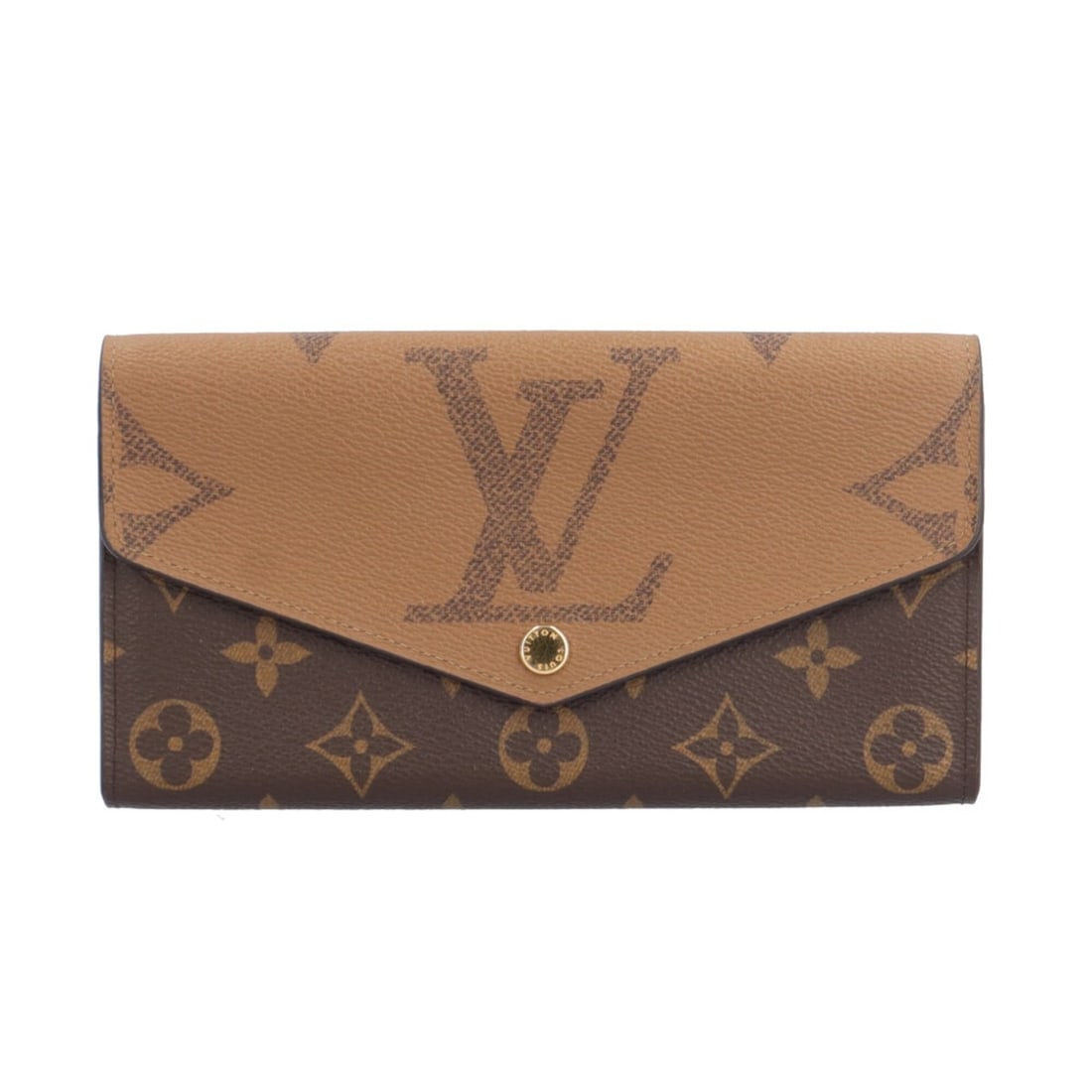 Louis Vuitton Portefeuille Sarah Monogram Giant Reverse Long Wallet, Canvas M80726, Men's/Women's, (1 of 15)