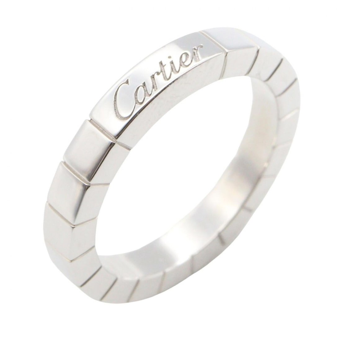 Cartier Lanieres Ring, 18K White Gold (18KWG), Silver Tone, for Men and Women. (1 of 17)