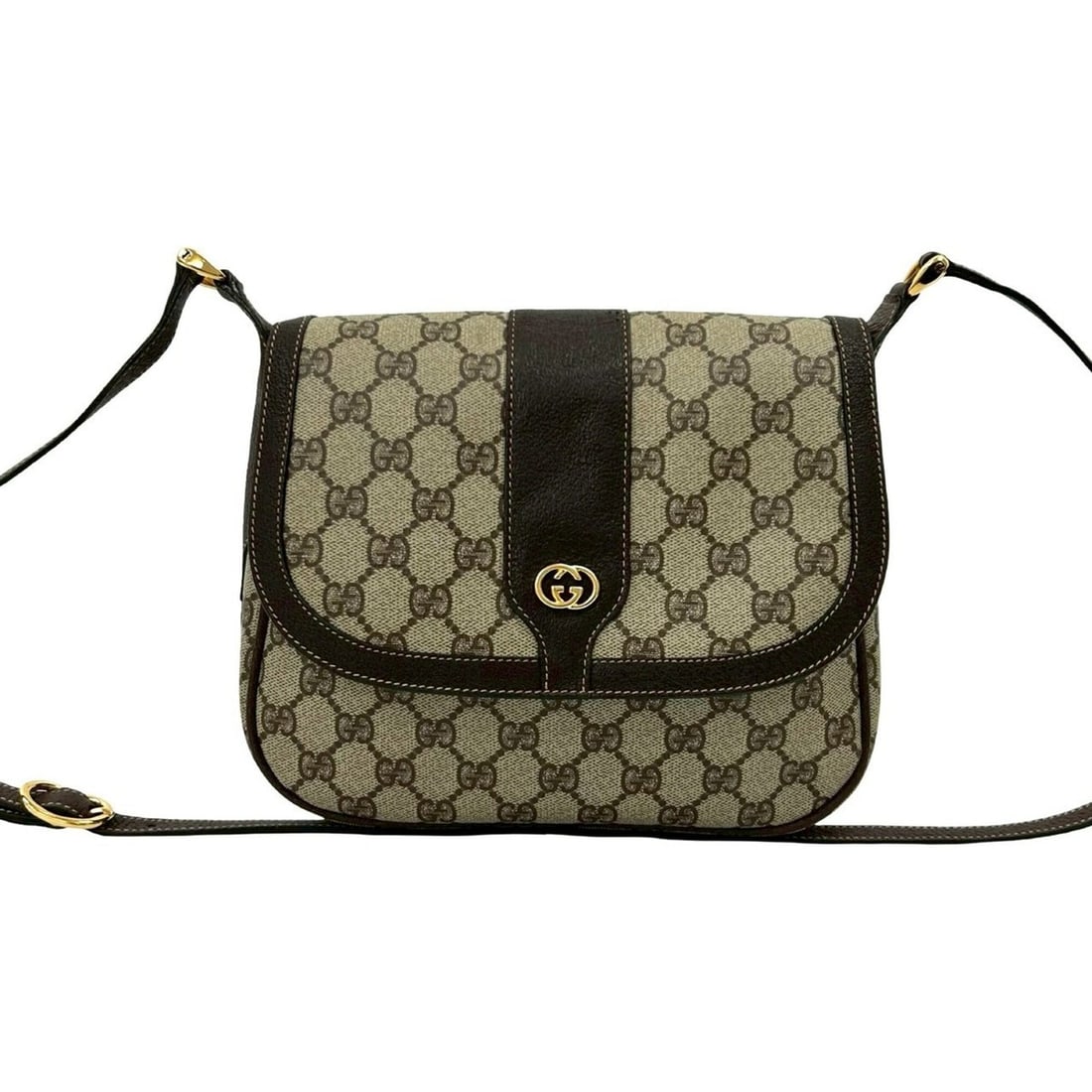 GUCCI (Old Gucci) GG Logo Pattern Leather Mini Shoulder Bag/Pouch, Brown, 56941: --- Catalog ---Category: SizeSize (HxWxD): 20cm x 22cm x 5cm / 7.87'' x 8.66'' x 1.96''Category: DesignType: Pochette, Shoulder bagColor: BrownGender: WomenMaterial: Leather , PVC Category: GeneralBra