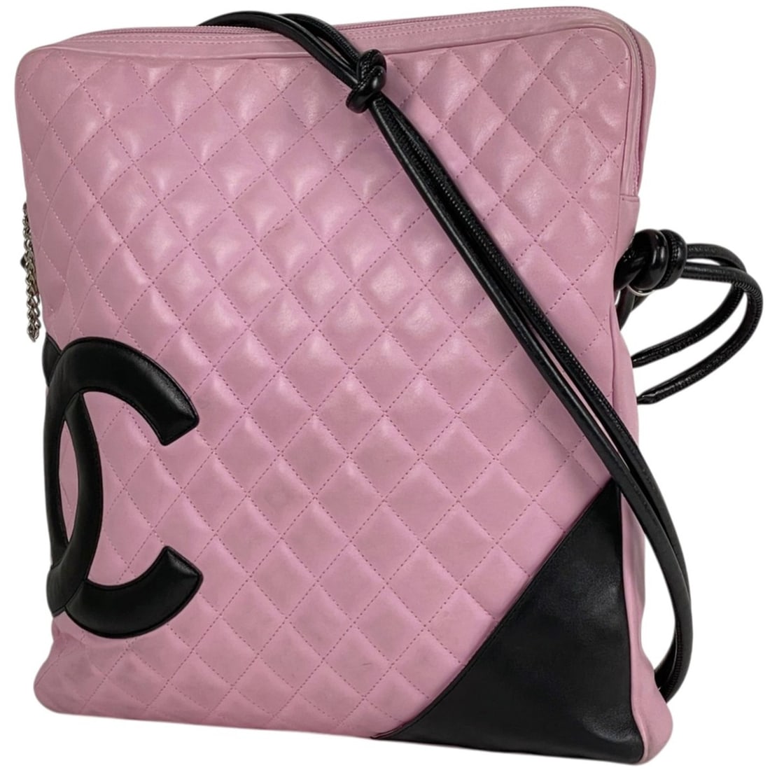 Chanel Cambon Line Shoulder Bag, Coco Mark, Leather, Pink/Black, Women's: --- Catalog ---Category: SizeSize (HxWxD): 33.5cm x 30cm x 4cm / 13.18'' x 11.81'' x 1.57''Category: DesignType: Shoulder bagColor: Black, PinkGender: WomenMaterial: Leather Category: GeneralBrand: Ch