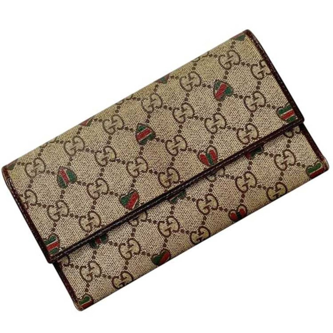 Gucci Tri-fold Long Wallet ec-25272 Beige 257303 4276 PVC Leather GUCCI GG Heart Women's Pattern: --- Catalog ---Category: SizeSize (HxWxD): 11cm x 19cm x 2.2cm / 4.33'' x 7.48'' x 0.86''Category: DesignType: Long wallet (tri-fold)Color: Beige, BrownGender: WomenMaterial: PVC , Leather Category: G