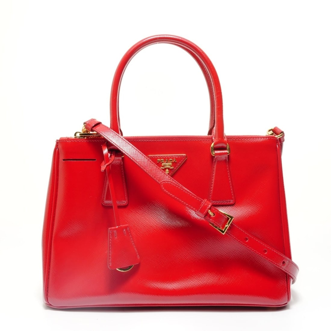 Prada Galleria Saffiano 2-way handbag, red (1 of 17)