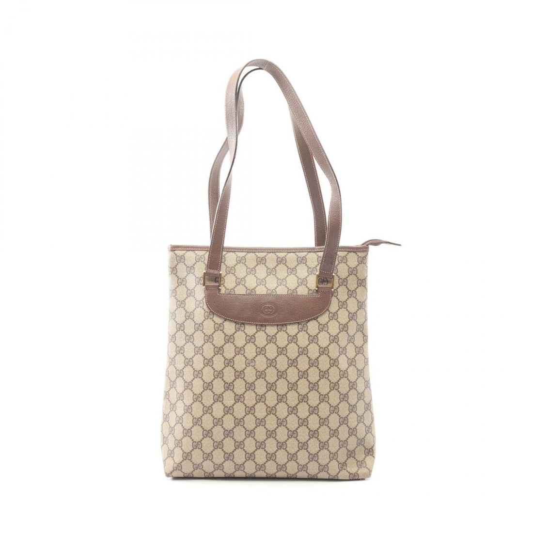 Gucci Old GG Plus Tote Bag Handbag, Coated Canvas Leather, Women's, Beige/Brown, 002 39 6130: --- Catalog ---Category: SizeSize (HxWxD): 35cm x 30cm x 9cm / 13.77'' x 11.81'' x 3.54''Category: DesignType: Handbag, Tote bagColor: Beige, BrownGender: WomenMaterial: PVC , Coated canvas , Leather