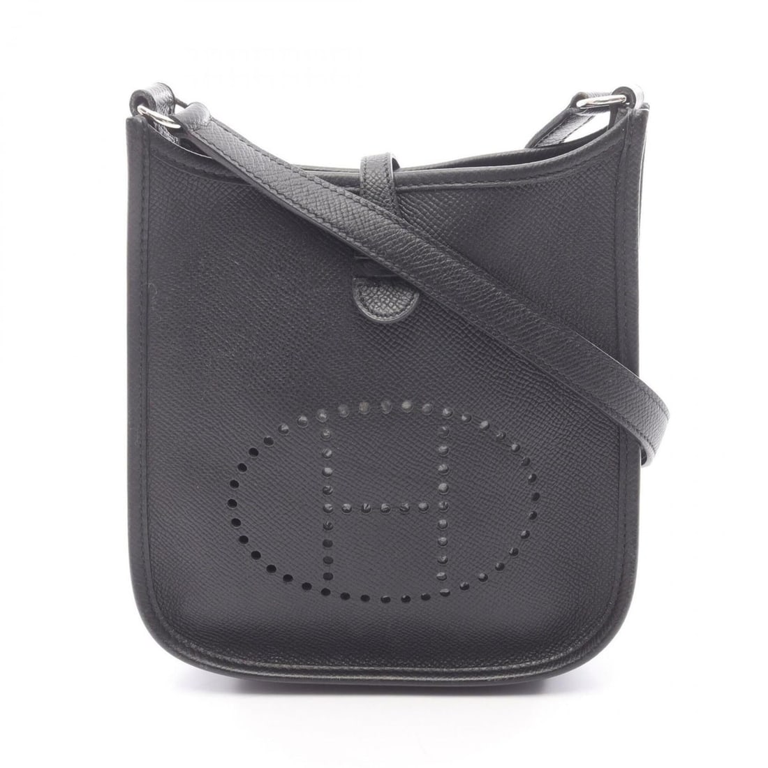 Hermes Evelyne TPM Shoulder Bag/Handbag, Leather, Veau Epsom, Black, Women's.: --- Catalog ---Category: SizeSize (HxWxD): 18cm x 16.5cm x 5.5cm / 7.08'' x 6.49'' x 2.16''Category: DesignType: Handbag, Shoulder bagColor: BlackGender: WomenMaterial: Leather Leather/Fur Type: Epsom