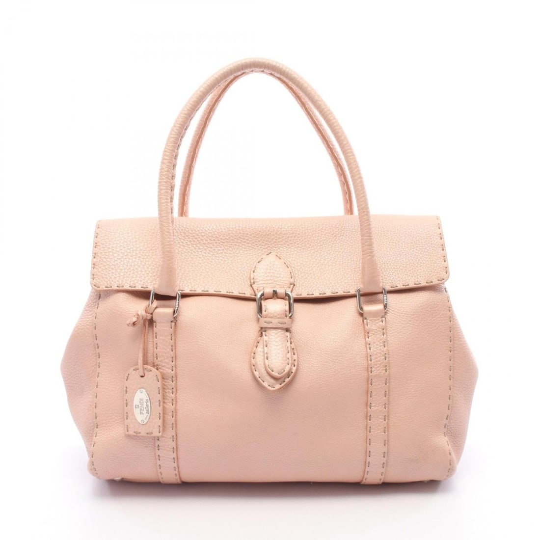 Fendi Linda Selleria Handbag, Leather, Women's, Pink, 8BR458: --- Catalog ---Category: SizeSize (HxWxD): 26cm x 35cm x 16cm / 10.23'' x 13.77'' x 6.29''Category: DesignType: HandbagColor: PinkGender: WomenMaterial: Leather Category: GeneralMPN: 8BR458Brand: Fend