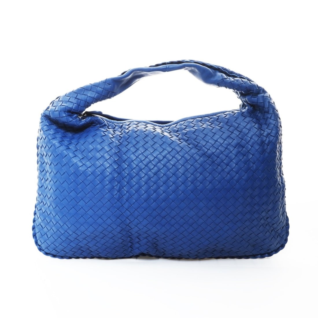 Bottega Veneta Intrecciato Hobo One-Shoulder Bag, Blue: --- Catalog ---Category: SizeHandle Drop: 9.00cm / 3.54''Size (HxWxD): 30cm x 46cm x 2cm / 11.81'' x 18.11'' x 0.78''Category: DesignType: Shoulder bagColor: BlueGender: WomenMaterial: Intrecciato
