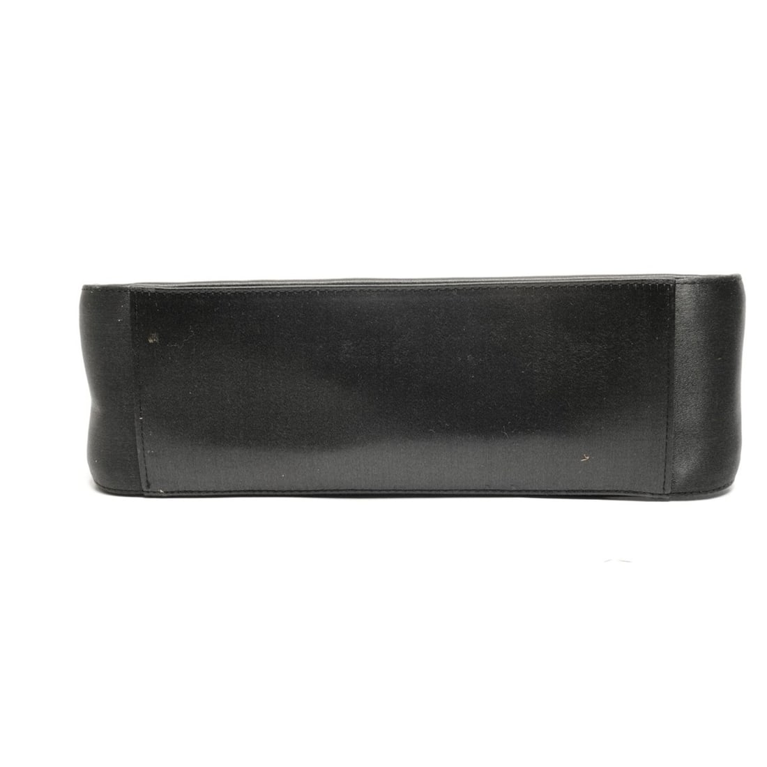 Prada Triangle Logo Satin Handbag, Black - 7