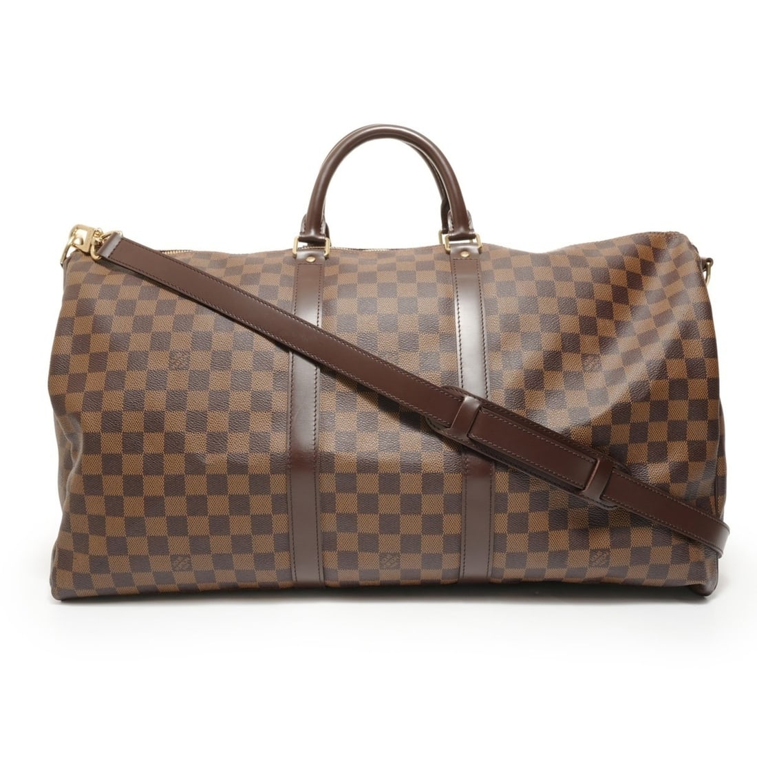 Louis Vuitton Damier Keepall Bandoulière Boston Bag, 2007 model, Brown (1 of 12)