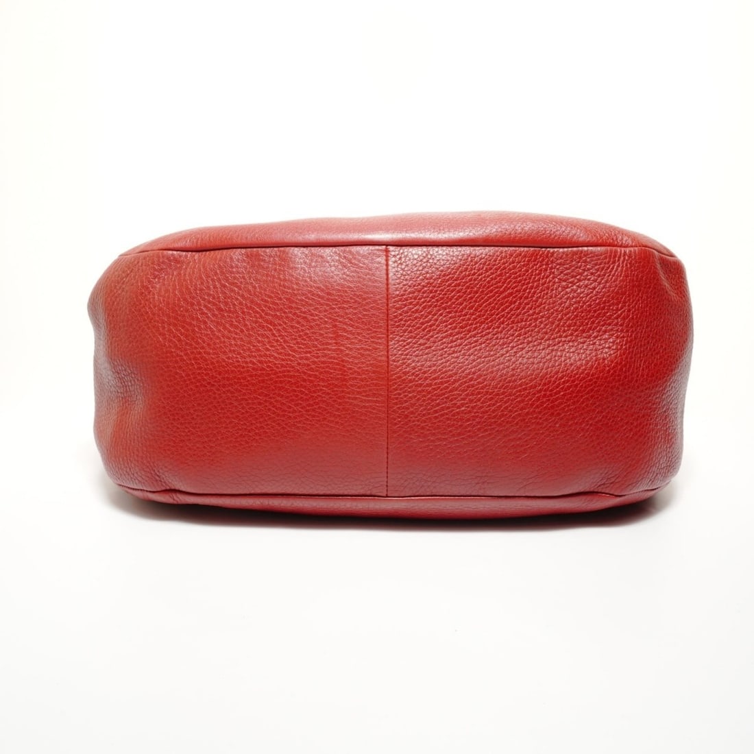 Prada leather one-shoulder bag, red. - 8