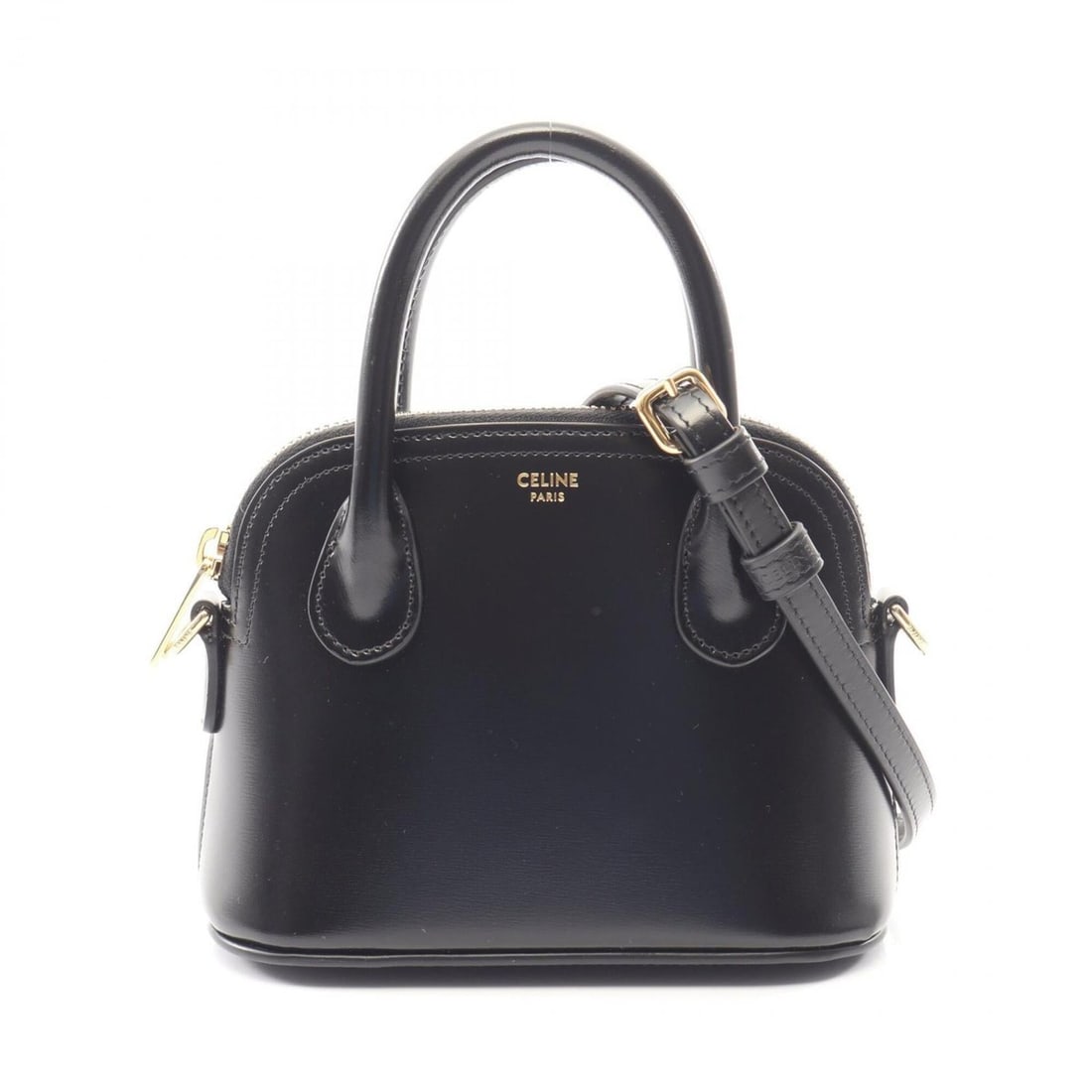 Celine Mini Onorin 2-Way Handbag, Leather, Women's, Black, 10N573ETZ.38NO: --- Catalog ---Category: SizeSize (HxWxD): 12cm x 16cm x 7.5cm / 4.72'' x 6.29'' x 2.95''Category: DesignType: HandbagColor: BlackGender: WomenMaterial: Leather Category: GeneralMPN: