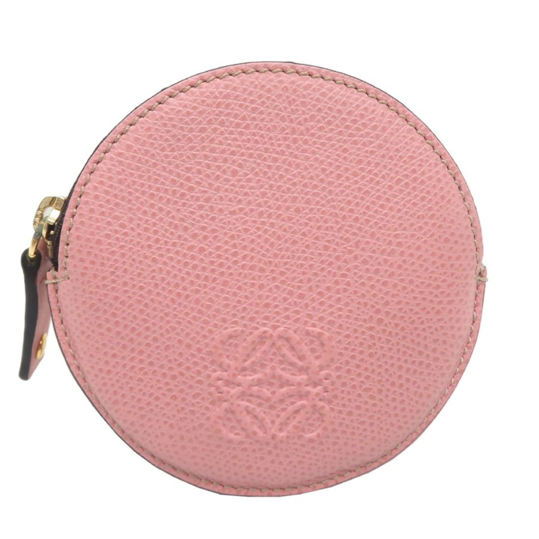 Loewe Anagram Women's Leather Wallet/Coin Case, Pink: --- Catalog ---Category: SizeSize (HxWxD): 9cm x 9cm / 3.54'' x 3.54''Category: DesignType: Coin purse/coin caseColor: PinkGender: WomenMaterial: Leather Category: GeneralBrand: LoeweCountry of Origin