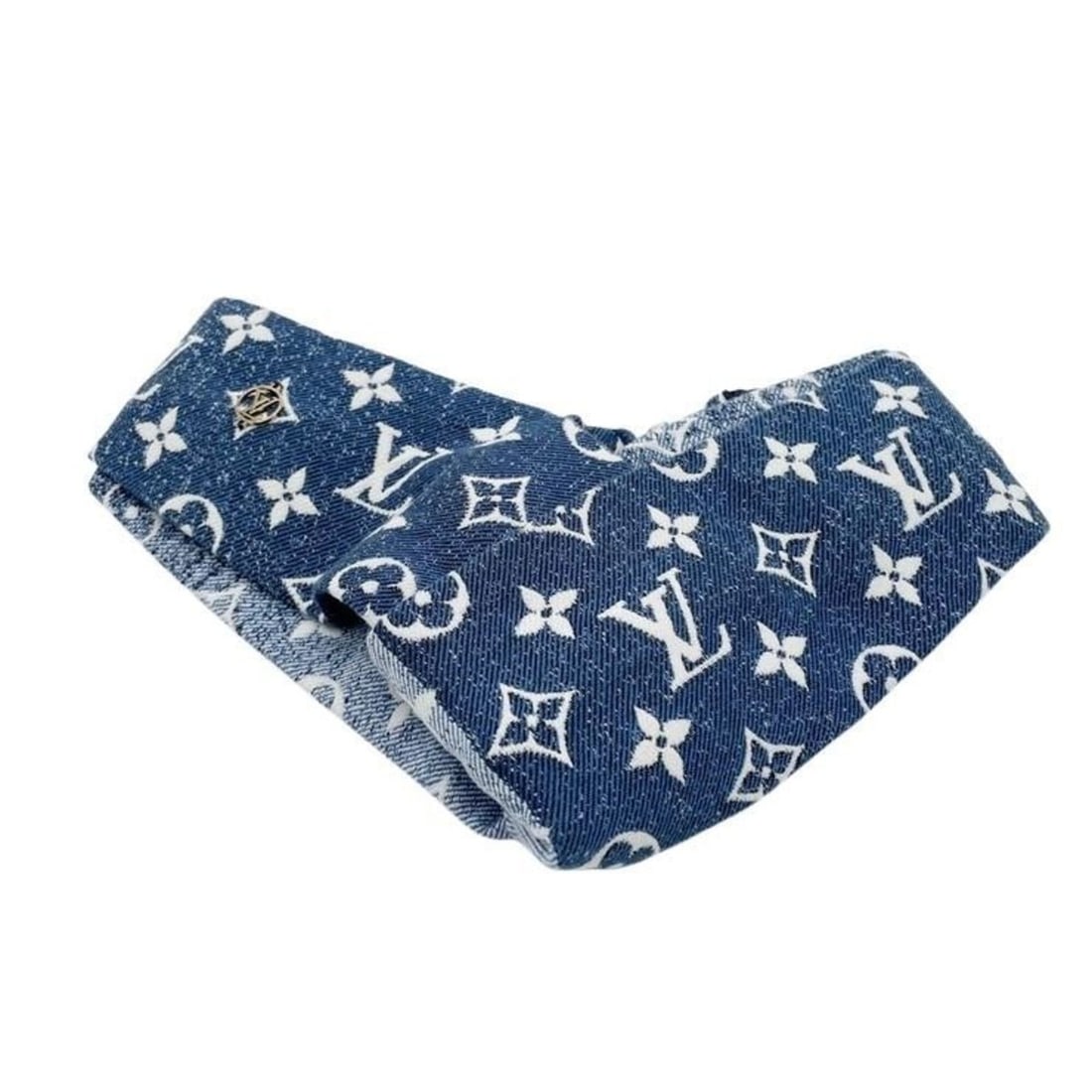 LOUIS VUITTON Louis Vuitton Hairband Monogram Denim Cross M77470 Blue Cotton Women's: --- Catalog ---Category: SizeSize (LxW): 11cm x 3.5cm / 4.33'' x 1.37''Category: DesignType: HeadbandColor: BlueGender: WomenMaterial: CottonCategory: GeneralMPN: M77470Brand: Louis VuittonCountry of