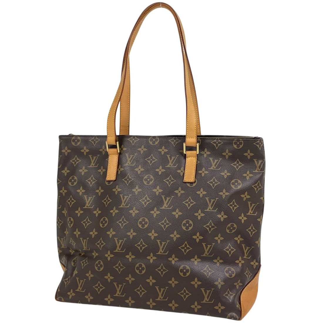 Louis Vuitton Cabas Mezzo Shoulder Bag/Tote Bag, Monogram Brown, M51151, Women's (1 of 18)