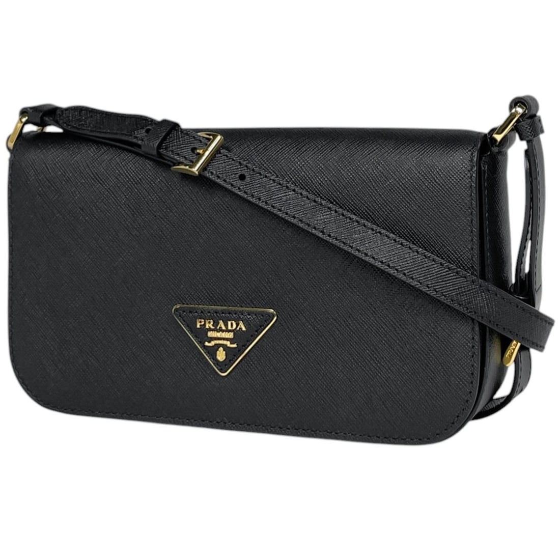 Prada PRADA Logo Shoulder Bag Saffiano Leather Nero (Black) 1BD325 Women's: --- Catalog ---Category: SizeSize (HxWxD): 12.5cm x 21.5cm x 4.5cm / 4.92'' x 8.46'' x 1.77''Category: DesignType: Shoulder bagColor: BlackGender: WomenMaterial: Leather Category: GeneralMPN: 1BD325Br