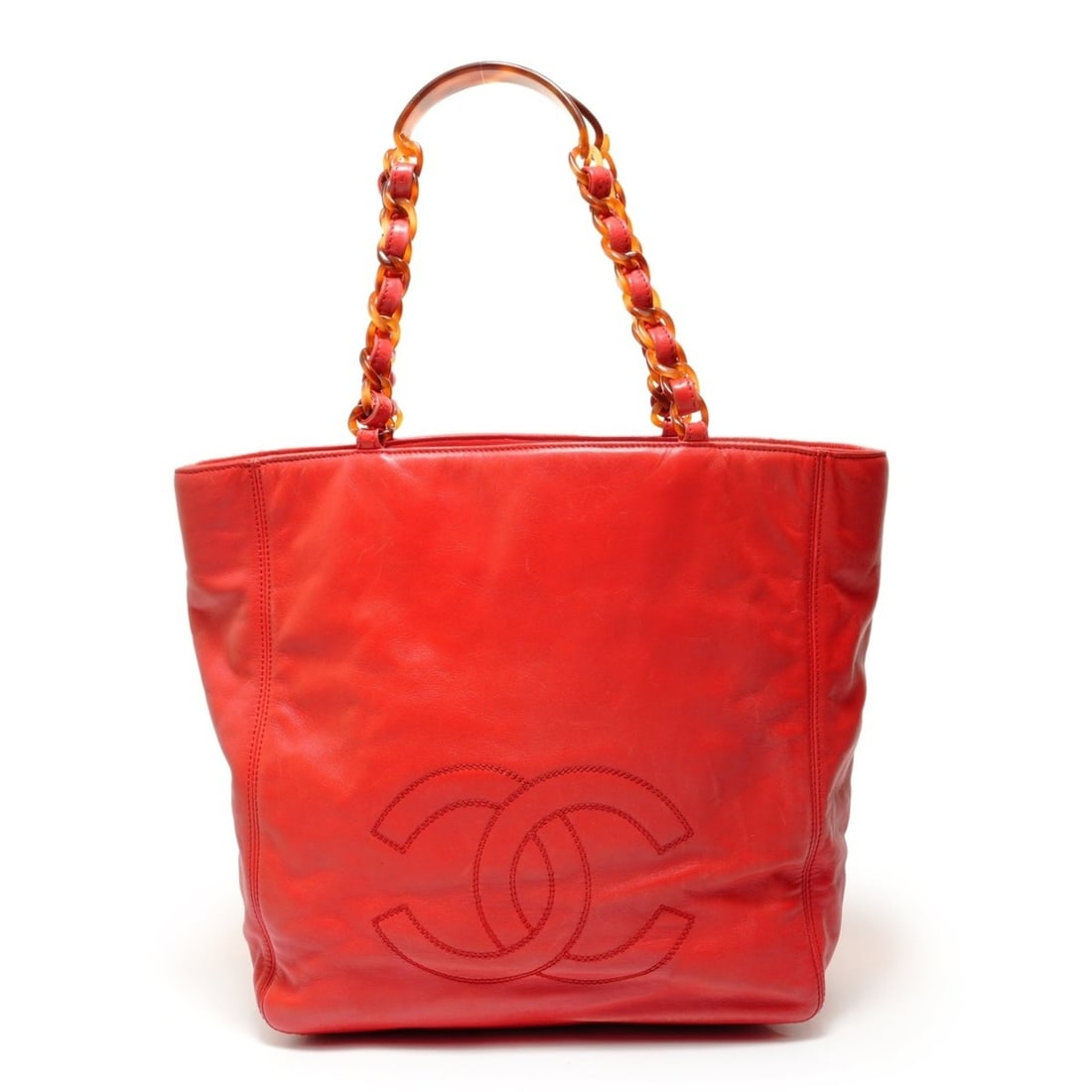 Chanel Coco Mark Tote Bag, Red: --- Catalog ---Category: SizeSize (HxWxD): 30cm x 37cm x 12cm / 11.81'' x 14.56'' x 4.72''Strap Length: 45cm / 17.71''Category: DesignType: Tote bagColor: Red colorGender: WomenCategory: GeneralBrand:
