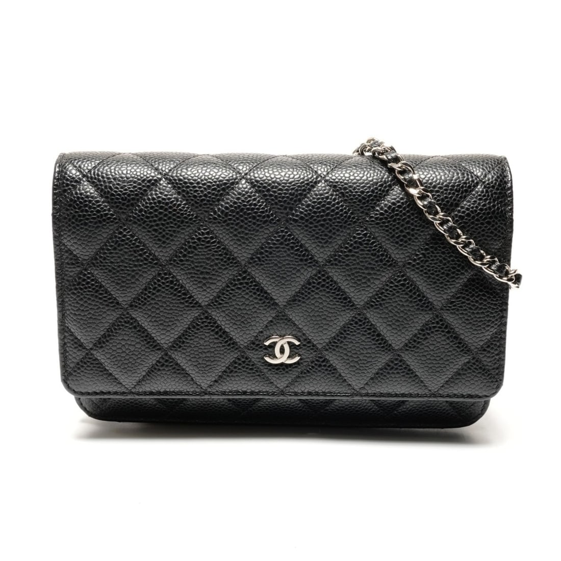 Chanel CHANEL Caviar Chain Wallet Shoulder Bag Black (1 of 17)