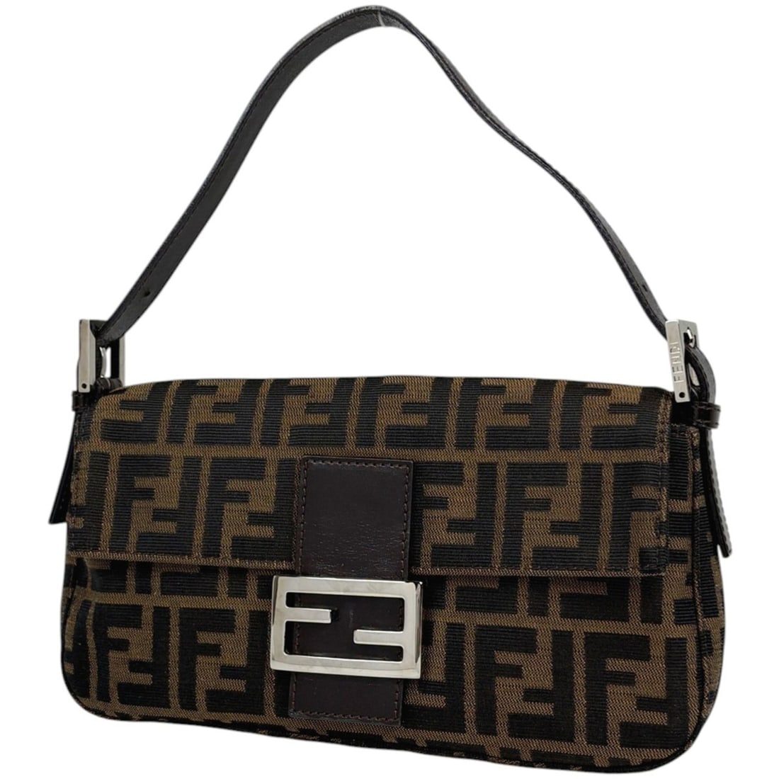 Fendi Zucca pattern Mamma Bucket one-shoulder handbag/shoulder bag, canvas, brown, women's.: --- Catalog ---Category: SizeSize (HxWxD): 13cm x 25.5cm x 3.5cm / 5.11'' x 10.03'' x 1.37''Category: DesignType: Handbag, Shoulder bagColor: BrownGender: WomenMaterial: Canvas , Leather Category: Gen