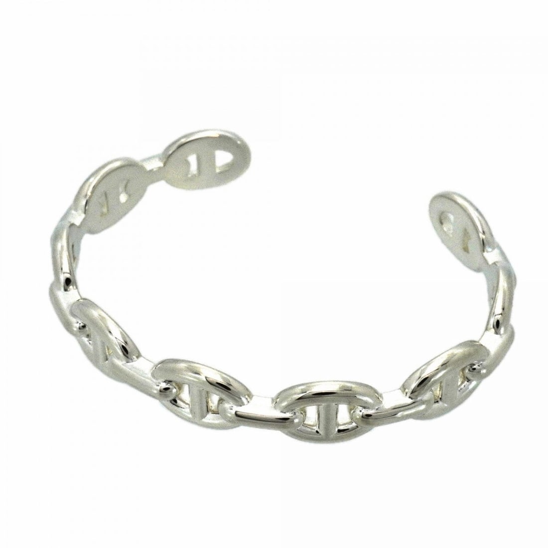 Hermes Chaine d'Ancre Bangle, Sterling Silver 925, for Men and Women: --- Catalog ---Category: SizeLength: 16cm / 6.29''Category: DesignType: BangleGender: Men,WomenMaterial: Silver 925Category: GeneralBrand: Hermes--- Item List ---Section: ConditionRanking: Rank A Used