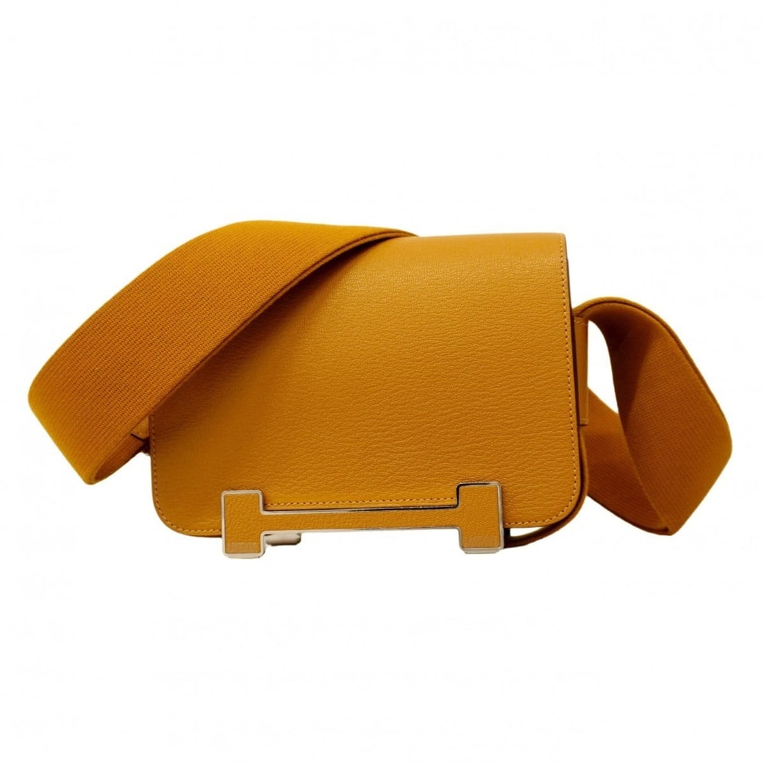 Hermes Shoulder Bag Geta Chevre Mysore Caramel W Stamp Women's P2530888 (1 of 16)