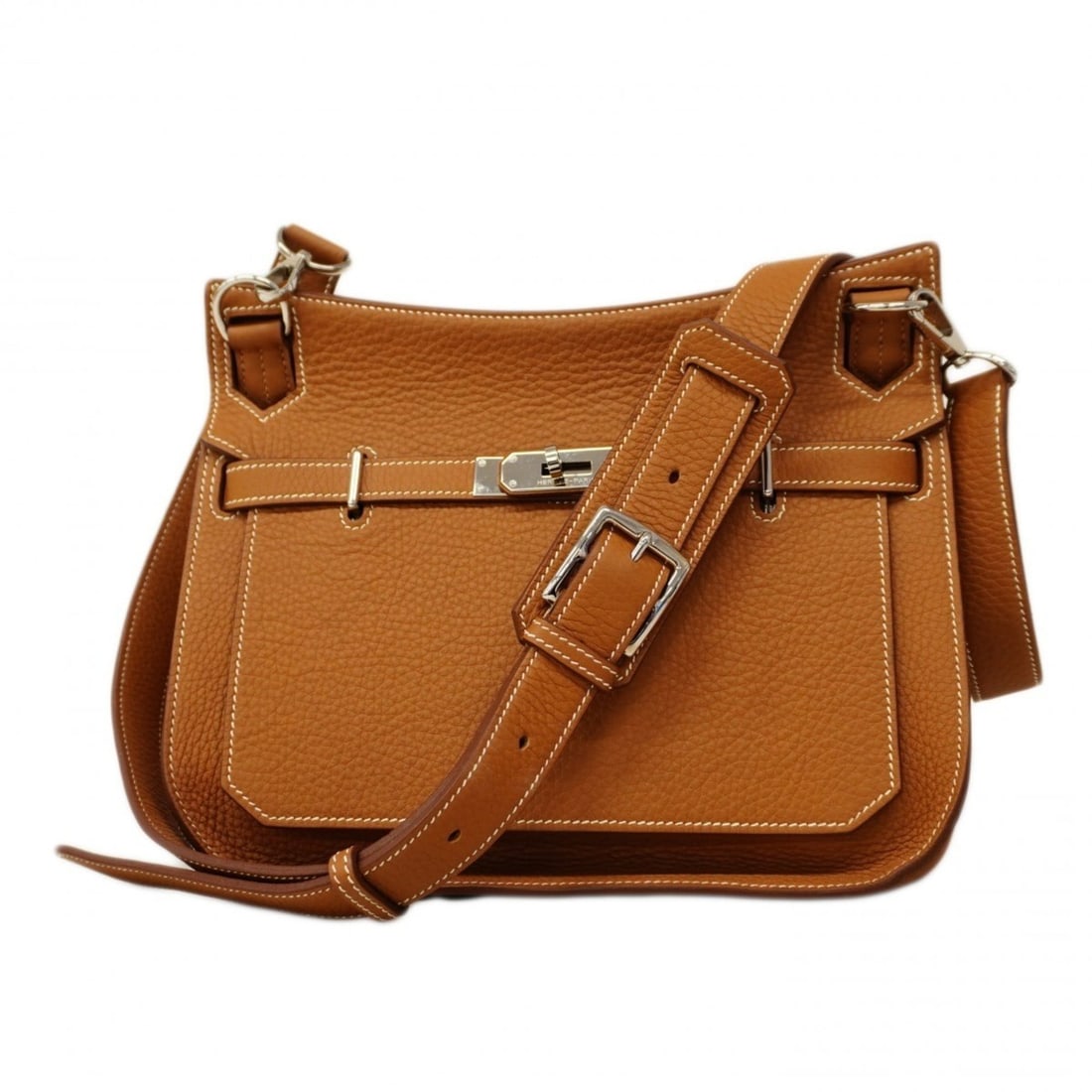 Hermes Jypsiere 28 Shoulder Bag, Taurillon Clemence Leather, Gold, ?N Stamp, Women's, P2521801 (1 of 20)