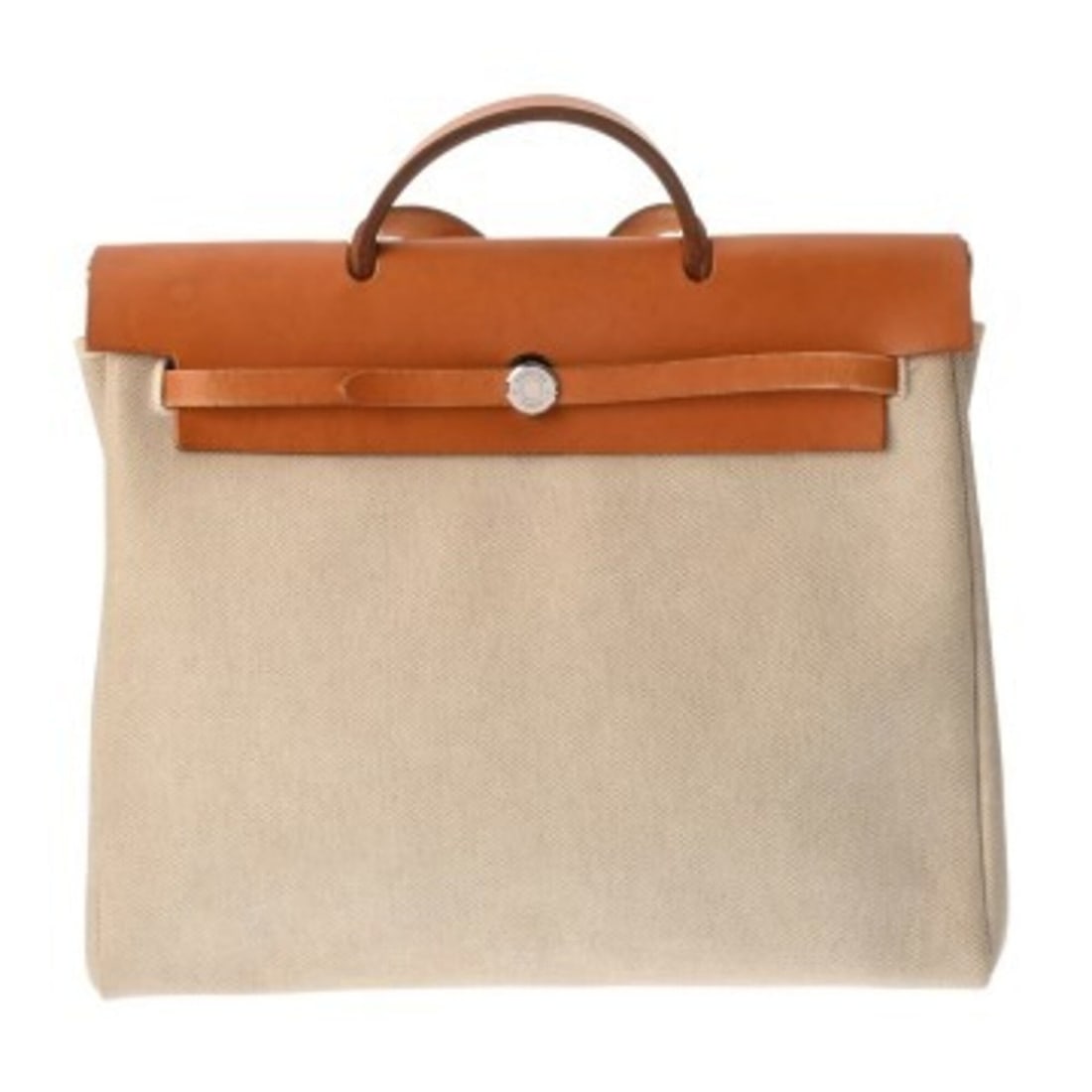 HERMES Herbag MM Natural Ecru ?C stamp (circa 1999) Men's Women's Toile H Vache Hunter Handbag B: --- Catalog ---Category: SizeSize (HxWxD): 32cm x 38cm x 14cm / 12.59'' x 14.96'' x 5.51''Category: DesignType: HandbagColor: Ecru, NaturalGender: Men,WomenMaterial: Toile H Hardware Color: SilverCate