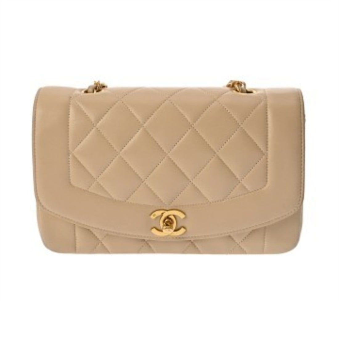 CHANEL Diana Chain Shoulder Bag, 22cm, Beige, A01164, Women's Lambskin B Rank, Used, Ginzo: --- Catalog ---Category: SizeSize (HxWxD): 13cm x 22cm x 7cm / 5.11'' x 8.66'' x 2.75''Category: DesignType: Shoulder bagColor: BeigeGender: WomenMaterial: Leather Hardware Color: GoldLeather/Fur Type