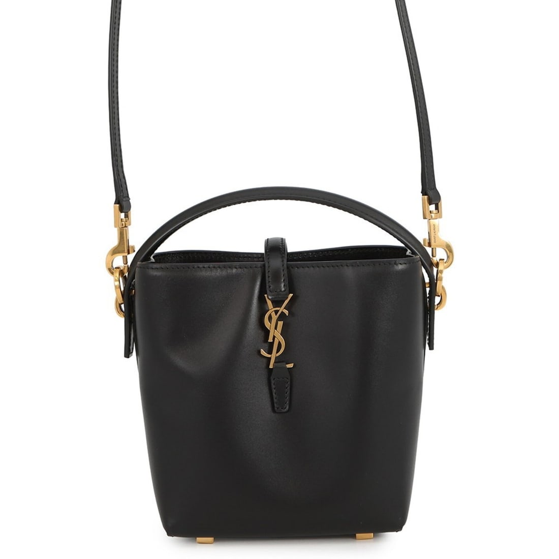 Yves Saint Laurent Saint Laurent Paris Handbag LE 37 Mini Bucket Bag Calf Leather 765870 SAINT: --- Catalog ---Category: SizeWeight: 270g / 9.52oz.Size (HxWxD): 15cm x 13cm x 8cm / 5.9'' x 5.11'' x 3.14''Strap Length: 102cm - 112cm / 40.15'' - 44.09''Category: DesignType: HandbagColor: BlackGend