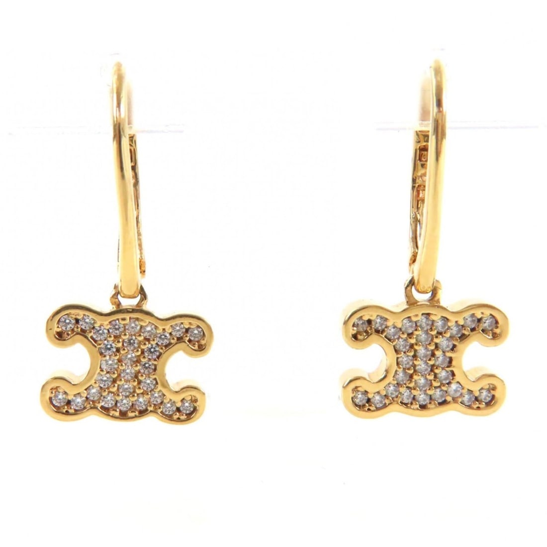 CELINE 460GC6BZI Triomphe Rhinestone Earrings, Gold, Comes with Box and Dust Bag, Made in Italy,: --- Catalog ---Category: SizeSize (HxWxD): 0.80mm x 1.10mm / 0.03'' x 0.04''Category: DesignType: Stud earringsColor: GoldGender: WomenCategory: GeneralBrand: CelineCountry of Origin: Italy--- Item Li