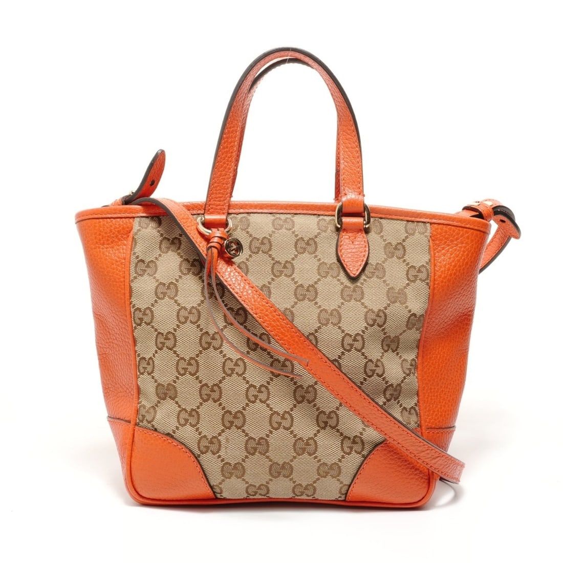 Gucci GG Canvas 2-way Handbag, Beige: --- Catalog ---Category: SizeHandle Drop: 9.00cm / 3.54''Size (HxWxD): 20cm x 27cm x 10cm / 7.87'' x 10.62'' x 3.93''Strap Length: 104cm - 112cm / 40.94'' - 44.09''Category: DesignType: HandbagColor: