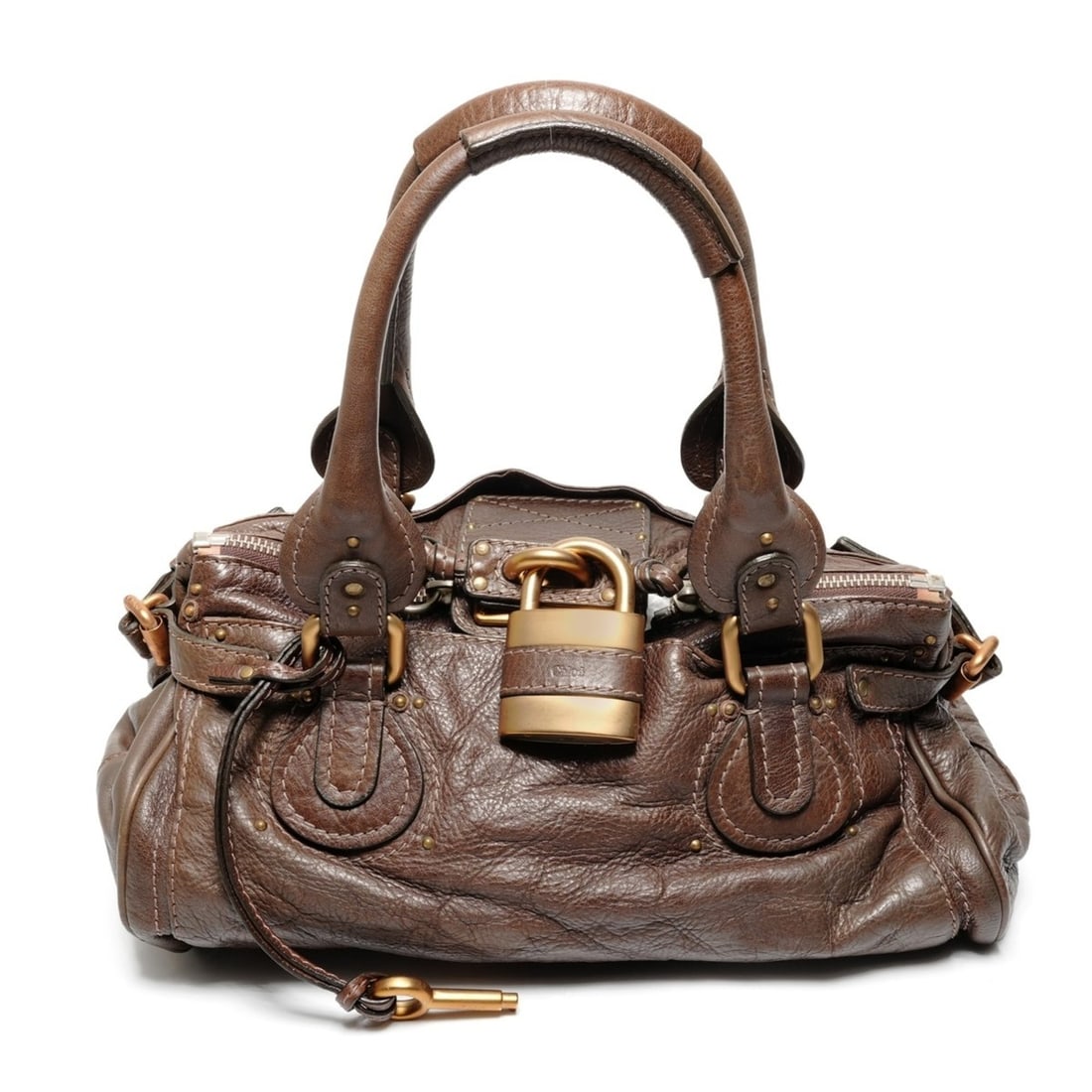 Chloé Chloe Paddington Leather Shoulder Bag, Brown: --- Catalog ---Category: SizeSize (HxWxD): 16cm x 35cm x 20cm / 6.29'' x 13.77'' x 7.87''Strap Length: 47cm / 18.5''Category: DesignType: Shoulder bagColor: BrownGender: WomenMaterial: Leather Categor