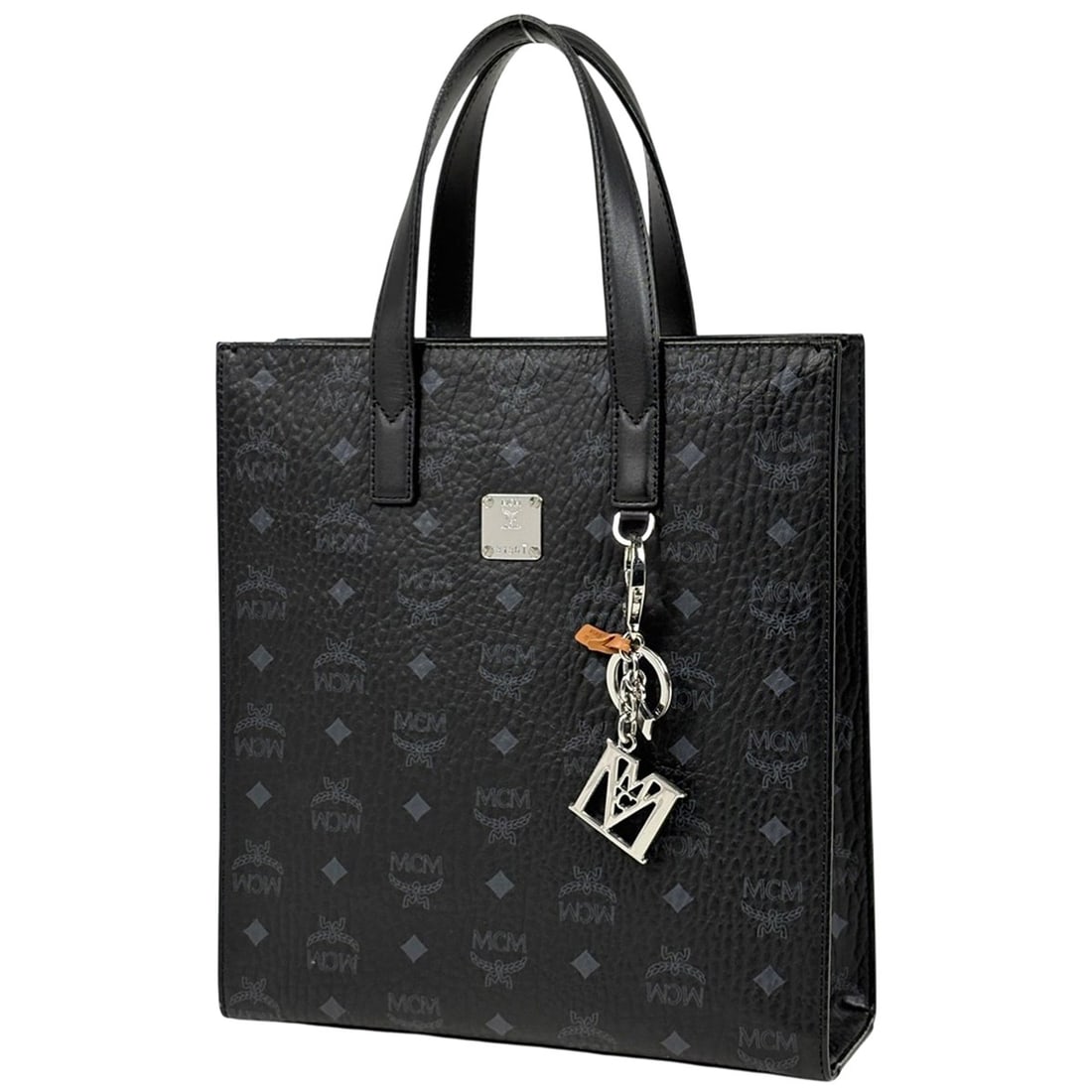 MCM Logo Gram Tote Bag Visetos Leather Black Women's: --- Catalog ---Category: SizeSize (HxWxD): 29cm x 26.5cm x 9.5cm / 11.41'' x 10.43'' x 3.74''Category: DesignType: Tote bagColor: BlackGender: WomenClosure: MagnetMaterial: Leather Inner Pocket: Zippe