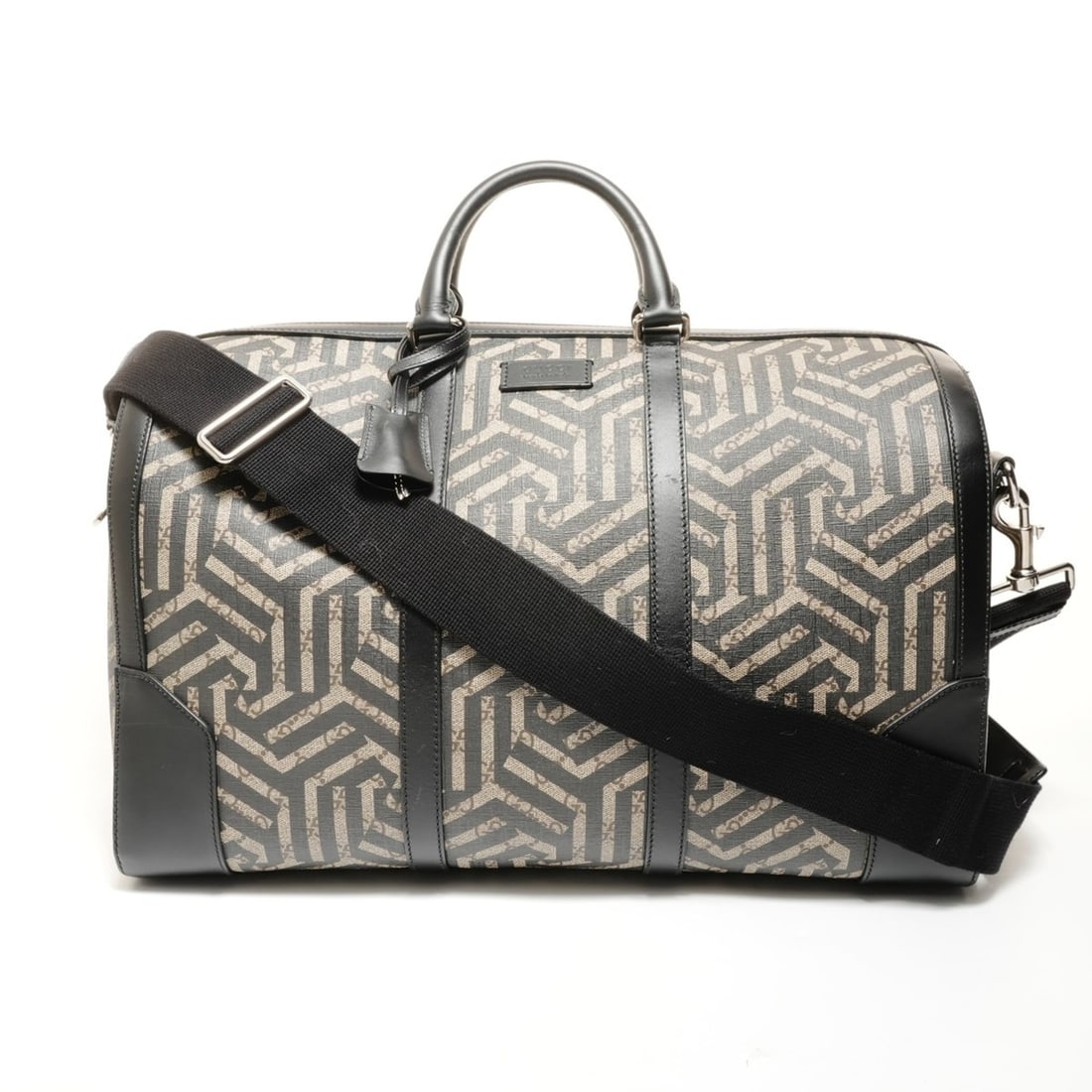 Gucci GG Supreme Kaleido 2-way Boston Bag, Black: --- Catalog ---Category: SizeHandle Drop: 9.00cm / 3.54''Size (HxWxD): 30cm x 44cm x 23cm / 11.81'' x 17.32'' x 9.05''Strap Length: 90cm - 140cm / 35.43'' - 55.11''Category: DesignType: Boston