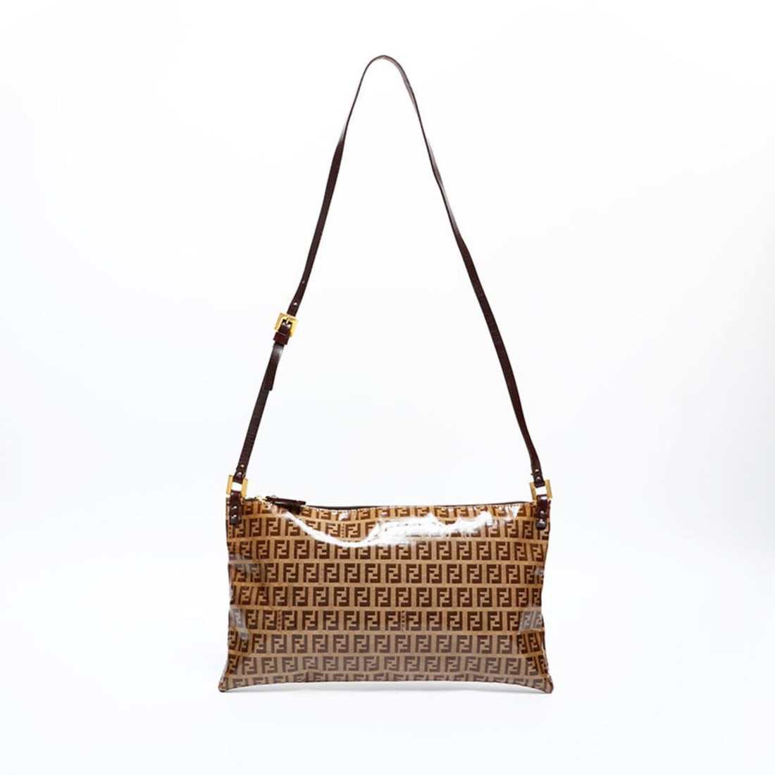 Fendi Zucchino Shoulder Bag, Brown (1 of 12)