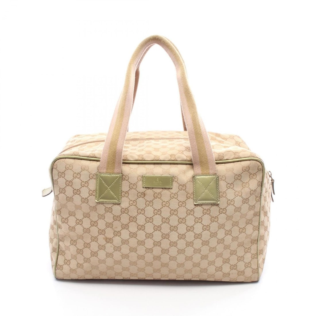 Gucci GG Canvas Boston Bag Handbag, and Leather, Women's, Beige, Brown, Gold, 153240: --- Catalog ---Category: SizeSize (HxWxD): 27cm x 41.5cm x 24cm / 10.62'' x 16.33'' x 9.44''Category: DesignType: Boston bag, HandbagColor: Beige, Brown, GoldGender: WomenMaterial: Canvas , Leather Ca