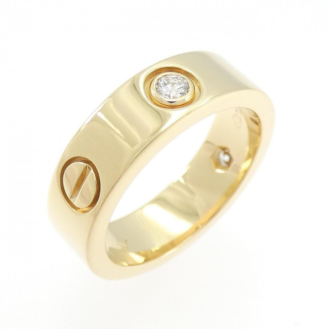 Cartier Love Half-Diamond Ring: --- Catalog ---Category: SizeJP Size: 11US Size: 6Category: DesignColor: Yellow goldGender: WomenMaterial: Yellow gold (18K)Category: GeneralMPN: B4032400Brand: Cartier--- Item List ---Section: