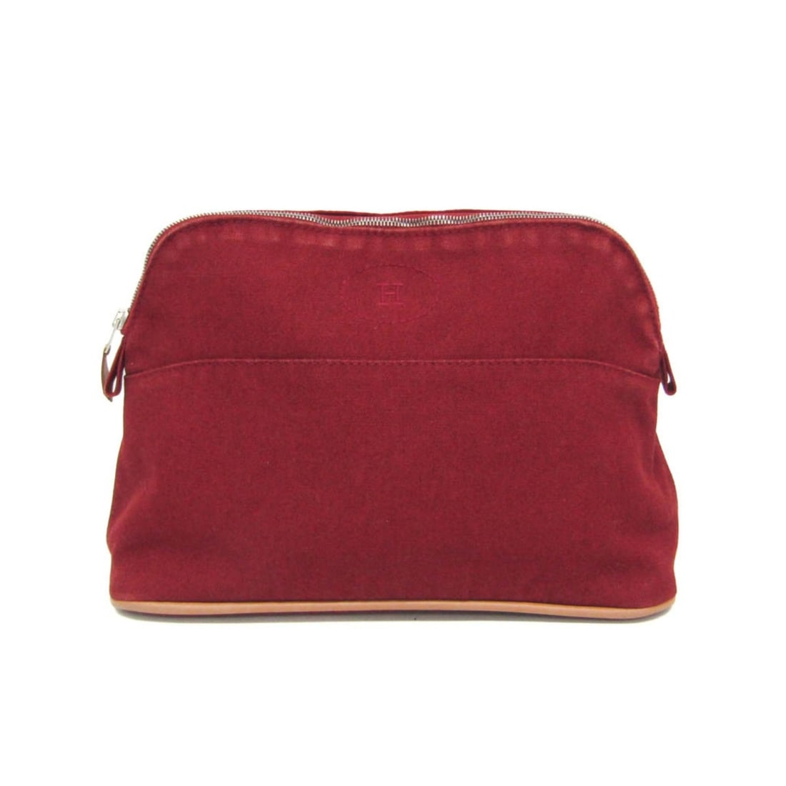 Hermes Bolide MM Women's Cotton,Leather Pouch Bordeaux,Brown: --- Catalog ---Category: SizeSize (HxWxD): 17cm x 25cm x 9cm / 6.69'' x 9.84'' x 3.54''Category: DesignType: PouchColor: Bordeaux, BrownGender: WomenClosure: ZipperMaterial: Cotton , Leather Inner