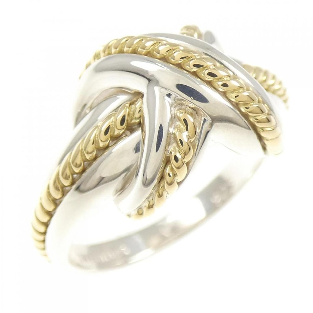 Tiffany Signature Ring: --- Catalog ---Category: SizeJP Size: 10.5US Size: 5.5Category: DesignType: Band ringColor: Silver, Yellow goldGender: WomenMaterial: Silver 925, Yellow gold (18K)Category: GeneralBrand: Tiffany---