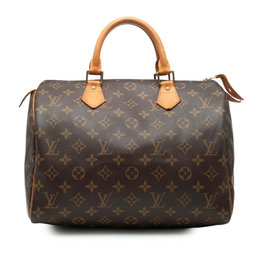 Louis Vuitton Monogram Speedy 30 Handbag Mini Boston Bag Travel M41526 Brown Leather Women's LOUIS (1 of 10)