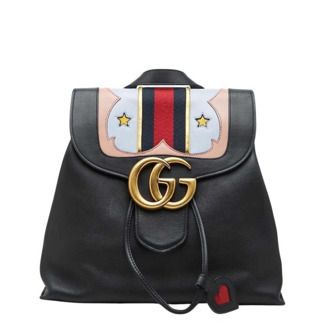 Gucci GG Marmont Sherry Line Chain Backpack 432265 Black Multicolor Leather Women's GUCCI: --- Catalog ---Category: SizeHandle Drop: 8.00cm / 3.15''Size (HxWxD): 27cm x 28cm x 11cm / 10.62'' x 11.02'' x 4.33''Strap Length: 71cm / 27.95''Category: DesignType: BackpackColor: Black, Multi-colo