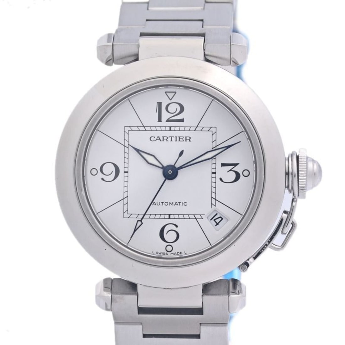 CARTIER Cartier Pasha C W31074M7 Watch Boys Stainless Steel 40312 (1 of 12)