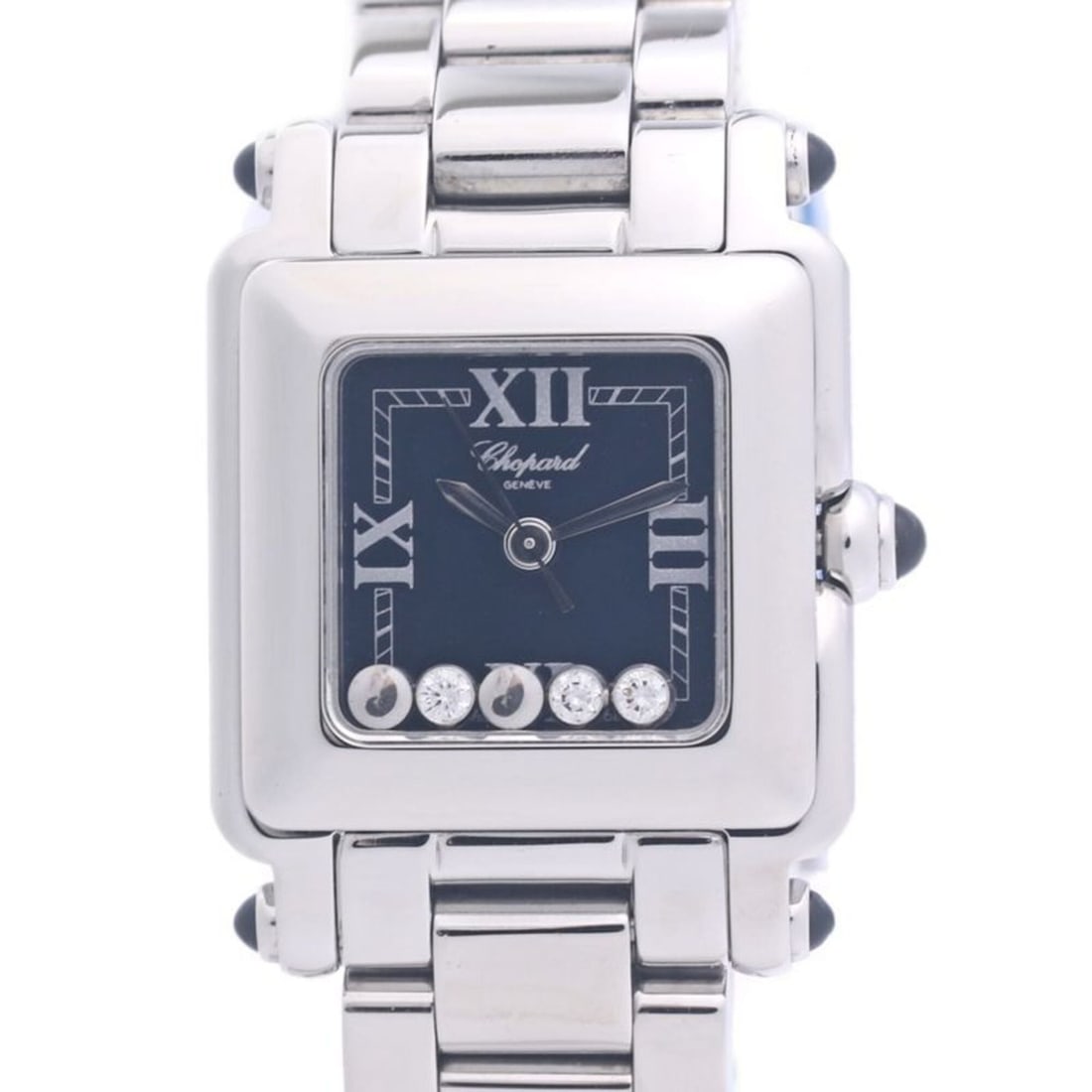 Chopard Happy Sport 5-Diamond 27 8893-23 DB Women's Watch Stainless Steel 40318 (1 of 11)