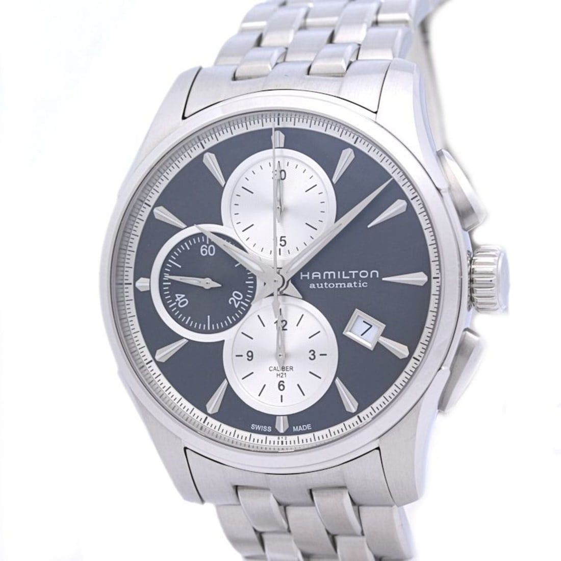 HAMILTON Jazzmaster Auto Chrono H32596181 H325961 Men's Watch SS 40245 (1 of 11)