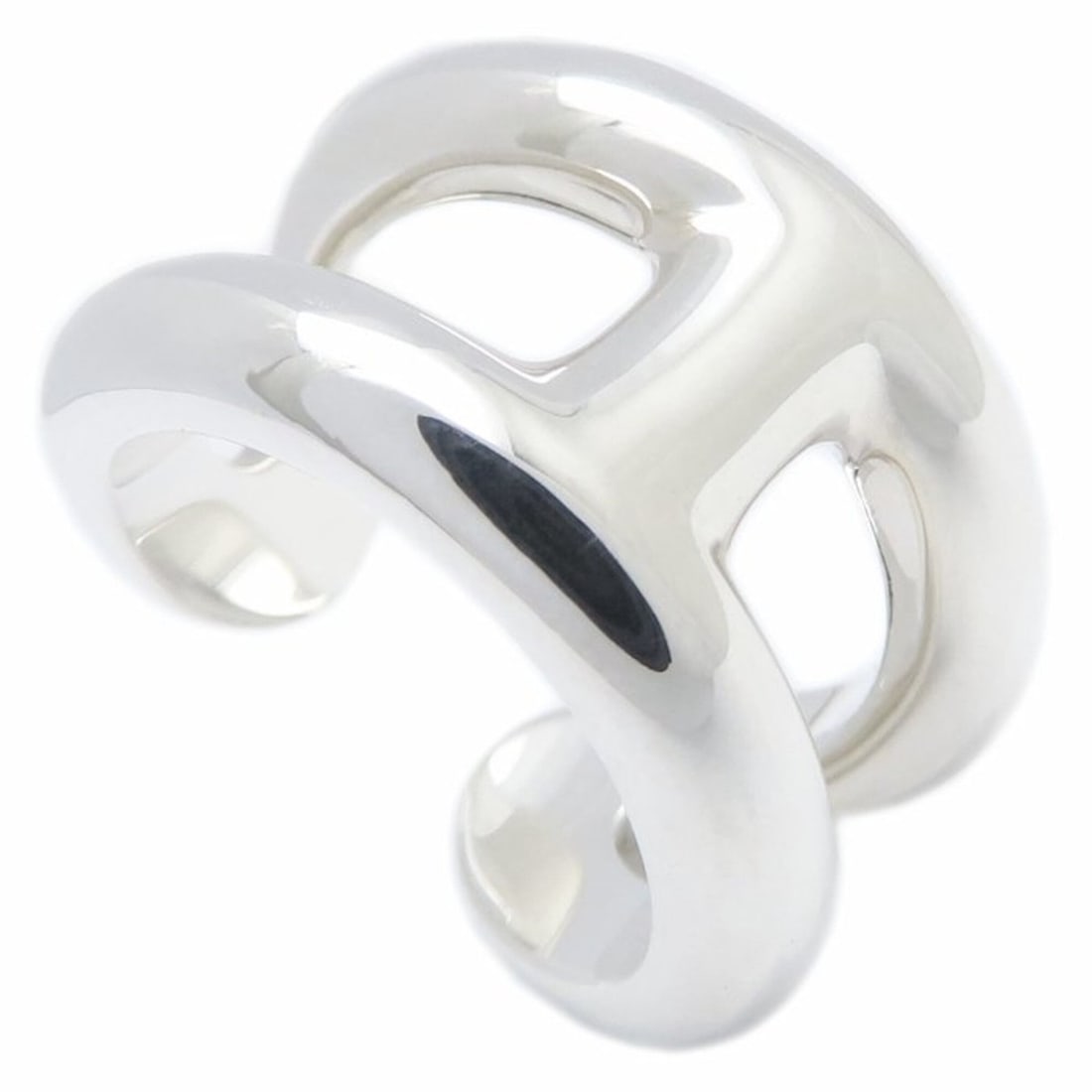 HERMES Osmos PM Ring, Size #52, Sterling Silver 925, Women's, Item Number 295398 (1 of 12)