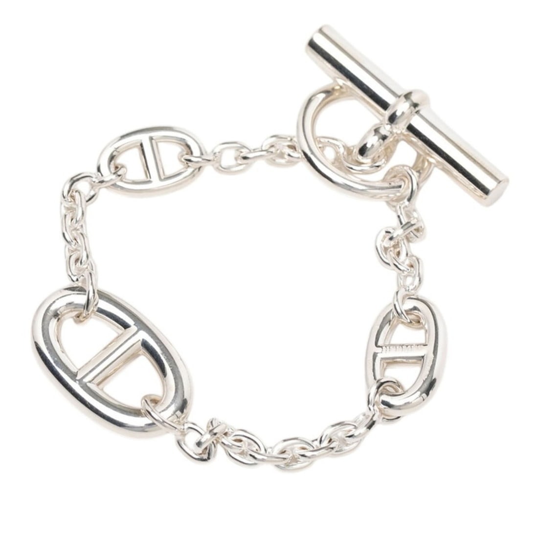 Hermes Chaine d'Ancre Farandole SH Bracelet SV925 Silver Women's HERMES (1 of 15)