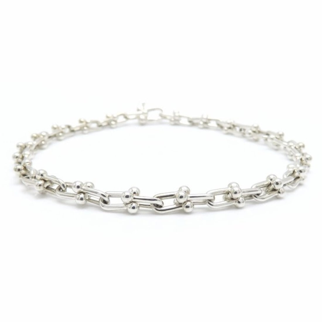 TIFFANY&Co. Tiffany HardWear Microlink Bracelet 18cm SV925 Women's 295409: --- Catalog ---Category: SizeLength: 17cm / 6.69''Category: DesignType: Charm braceletGender: WomenMaterial: Silver 925Category: GeneralBrand: Tiffany--- Item List ---Section: ConditionRanking: Rank A