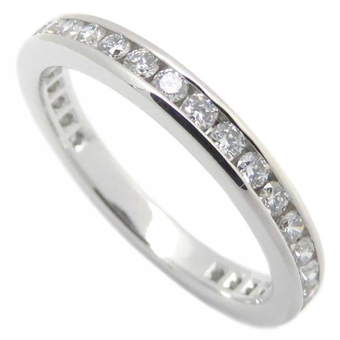 TIFFANY&Co. Tiffany Channel Setting Ring, Full Eternity Diamond Pt950, Women's, 295338 (1 of 13)