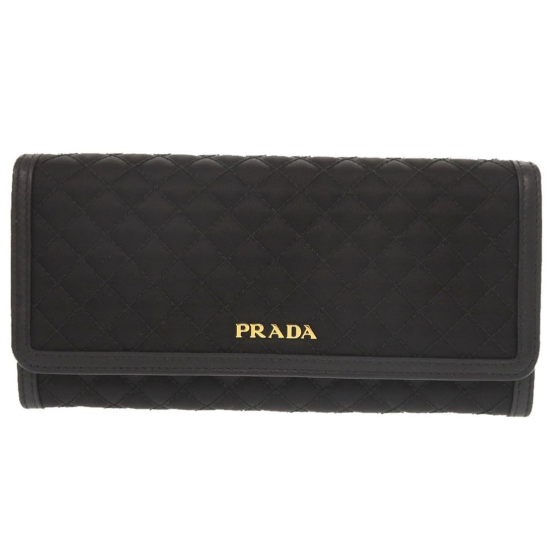 Like New Prada Quilted Nylon Leather Black Long Wallet 1799PRADA: --- Catalog ---Category: SizeSize (HxWxD): 9.5cm x 19cm x 2cm / 3.74'' x 7.48'' x 0.78''Category: DesignType: Long wallet (bi-fold)Color: BlackGender: WomenMaterial: Nylon , Leather Category: GeneralB